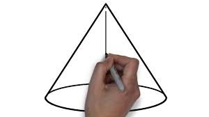 How To Draw A Geometry Cone - Youtube