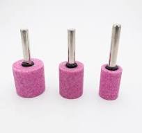 KENI 10pcs Pink Mounted Point Abrasive Grinding Mounted Head 6mm Shank