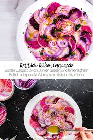 Buntes Rote Bete Carpaccio In 10 Minuten Rezept In 2020 Rote Bete Carpaccio Lebensmittel Essen Rote Bete