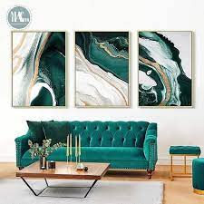 Hang this wall art decor in the living area, and add some vibrant throw pillow and a white shag rug. Modern Abstract Gold Foil Lines Green Canvas Art Paintings For Etsy In 2021 Green Canvas Art Green Wall Art Wall Art Canvas Painting