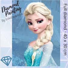 Jual [New Arrival] DIY DIAMOND PAINTING CRAFT ELSA FROZEN LUKISAN BERLIAN  MANIK