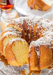 Poke holes in cake with a wooden skewer, and brush rum syrup over cake. Bermuda Rum Cake Jo Cooks