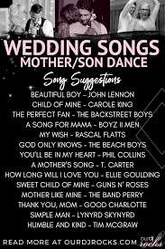 Mother Son Dance Songs For Weddings Mother Son Dance Songs Daughter Songs Mother Daughter Songs