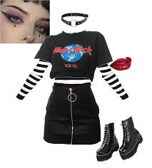 Tokyo Hard Rock Cafe Egirl Outfit Shoplook Clueless Outfits Egirl Fashion Cute Cheap Outfits