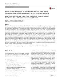 Sabah electricity sdn bhd distributes electricity. Pdf Image Classification Based On Sparse Coded Features Using Sparse Coding Technique For Aerial Imagery A Hybrid Dictionary Approach