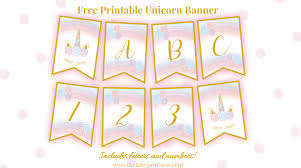 Check out our birthday banner printable selection for the very best in unique or. Free Printable Unicorn Banner Perfect For Party Decor And More