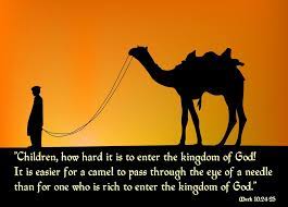 Mark 10 24 25 Spiritual Pictures Bible Posters The Kingdom Of God