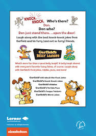These funny knock knock jokes are great for kids, but good (and bad) enough to make adults laugh. Garfield S Knock Knock Jokes Lerner Publishing Group