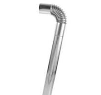 Stainless Steel Chimney Flue Flexible Exhaust Pipe For Metal Stove Vent