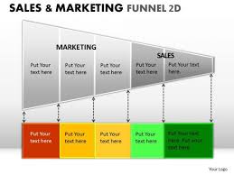 editable sales marketing funnel diagram with highlightable