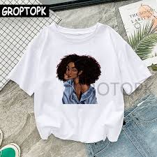 Add a bowtie if you feel the need. Cool Men Women Black Girl T Shirt Printed Harajuku T Shirts Boys Girls Summer Hip Hop Cotton Vogue Female Melanin Girl T Shirt Gifts Wish