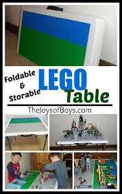How To Make An Easy Lego Table The Joys Of Boys Lego Table Lego Table Diy Lego Room