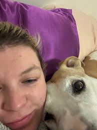 Another beautiful day at the pup park! Slowly but surely Marlee is being a  little less snobby each time. She Def prefers ppl to dogs.