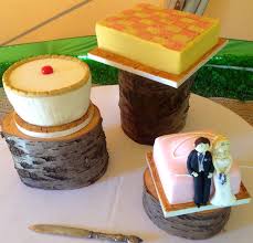 Novelty Wedding Cake Replicating A French Fancy Battenburg Cake And A Cherry Bakewell Novelty Wedding Cakes Fancy Wedding Cakes Wedding Cakes
