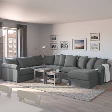 Gronlid 5er Eckbettsofa Mit Recamiere Ljungen Mittelgrau Ikea Osterreich Corner Sofa Corner Sofa Bed Sofa