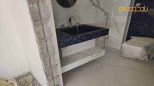 حمام بورسلان أزرق marble bathtub