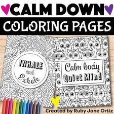 Print out these simple but cute kids coloring pages for young artists. Calming Coloring Pages Worksheets Teaching Resources Tpt