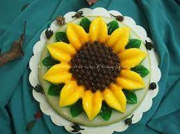 Bunga matahari ⭐ , indonesia, wori, lingkungan 1, sarongsong ii: Agar Agar Bunga Matahari Sunflower Jelly Resipi Citarasawan Agar Agar Puding Lemon