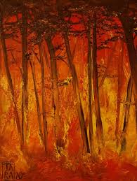 By Tara From Akasa Art Forest Painting Fire Painting Forest Drawing