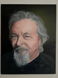 Abstract portrait.Double exposure photograph.