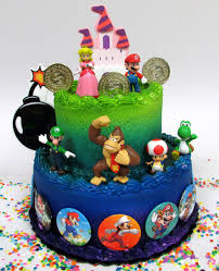 Super mario brothers cake with mario and luigi sculptures. Mario Brothers 23 Piece Birthday Cake Topper Set Featuring Mario Castle Bomb Mario Coins 6 Mario Figures Including Mario Luigi Princess Peach Toad Yoshi Donkey Kong And 12 Mario 1 Decorative Buttons