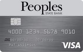 Choosing the right credit card is easier than ever. Visa Credit Card Wi Bank Visa Rewards Peoples State Bank