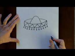 Red, yellow or any festive color works best. How To Draw A Sombrero Cartoon Step By Step Drawing Tutorial For Beginners Youtube Drawing Tutorials For Beginners Drawing Tutorial Step By Step Drawing