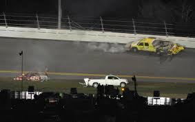 We've never seen anything like it and the only way we can relay the complete and utter awesomeness of it to you is through the video below. Jet Drier Catches Fire After Crash In Daytona 500 Deseret News