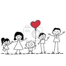 Esta imagen puede ser justa si son hermanos y quieren dedicársela a papá. Imagenes De Familia Feliz Para Dibujar