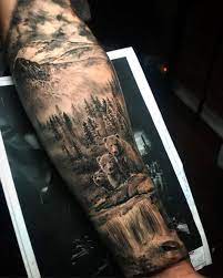 Bear Family Nature Piece Best Tattoo Design Ideas Wolf Tattoo Sleeve Nature Tattoo Sleeve Bear Tattoo Designs