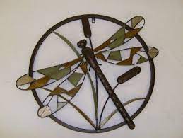 Outdoor Metal Wall Art Dragonfly Wall Hanging Metal Art Garden Home Decor Landscape Metal Art Dragonfly Wall Art Garden Wall Decor