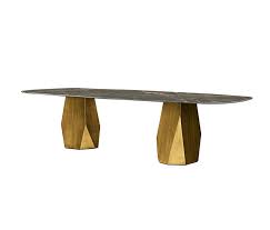 Our finished and unfinished wood coffee table legs for sale are made in america in your choice of premium wood types like maple, cherry, alder, pine, red oak. Deod Two Bases Dining Tables From Sovet Architonic