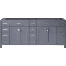 Make your bathroom as beautiful as any other room in your home with our annakin collection. Virtu Usa Caroline Parkway 78 In W Bath Vanity Cabinet Only In Gray Md 2178 Cab Gr The Home Depot