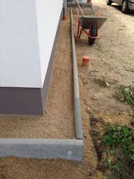 Haus Spritzschutzstreifen Aus Kies Bauen Diy Gartenprojekte Rasenkanten Diy Gartenbau