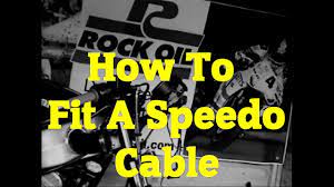 How To Fit A Speedo Cable On Your Motorbike Motorcycle Youtube