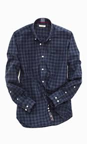 Chemise bleu marine pour homme col souple, manches longues boutonnées imprimé minimaliste à traits bleu marine, forme regular, base arrondie fermeture par boutons nacrés, bouton ikks poignet. Bison En Traitement Lave Chemise Bleu Carreaux Lespeillasses Com