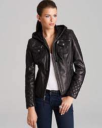 Kors Michael Kors Hooded Leather Jacket Women Bloomingdale S Leather Jackets Women Leather Jacket With Hood Leather Jackets Online