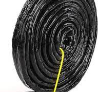 AC PERFORMANCE 1/2" ID Silicone Coated Fiberglass Heat Shielded Fire Sleeve  for Hose Lines & Electrical Wiring, Black,3 Feet