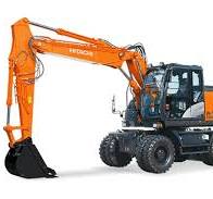 Hire 14T ZX140W Wheeled Excavator | Fast, Mobile Digging