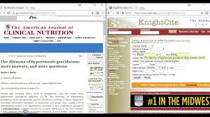 Check spelling or type a new query. Cite Online Scholarly Journal In Apa 6th Edition With Knightcite Youtube
