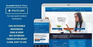 Polyclinic Accessible Medical Wordpress Theme Medical Theme Medical Business Wordpress Theme