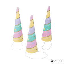 Sparkle Unicorn Horn Party Hats Oriental Trading Unicorn Birthday Party Decorations Unicorn Themed Birthday Party Unicorn Party Hats