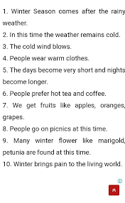 This winter essay can be used for grade 1 , 2 or 4 by editing little bit. An Essay On Winter Season Brainly In