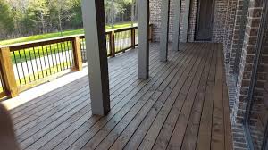 An accent color on the pillars, deck posts and similar outdoor structures. Decks Nashville By Fresh Coat Of Clarksville Houzz