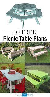 10 Free Picnic Table Plans Picnic Table Plans Picnic Table Picnic
