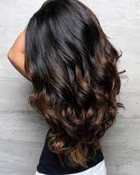 Subtle Golden Brown Highlights For Black Hair Darkbrownhair Balayage Hair Dark Hair Color Shades Hair Highlights