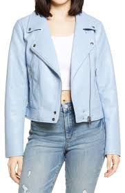 Blue Leather Jacket Nordstrom