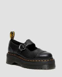 8065 II Bex Smooth Leather Platform Mary Jane Shoes in Black | Dr. Martens