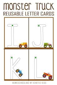 In Our Pond Truck Lettering Monster Trucks Tracing Alphabet Letters