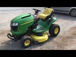 When i turn the key the dash lights turn on and the headlights. How To Operate A John Deere L110 Tractor Youtube